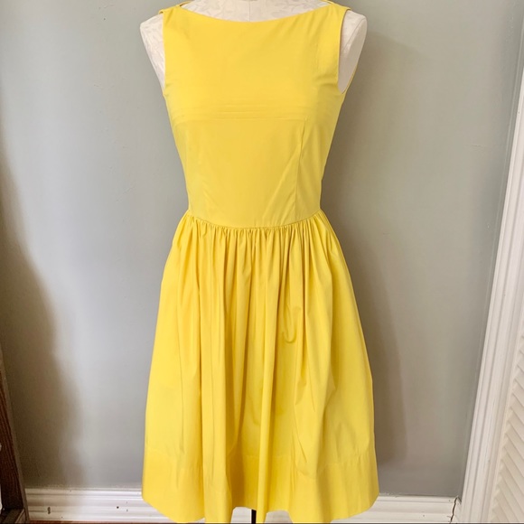 hugo boss yellow dress